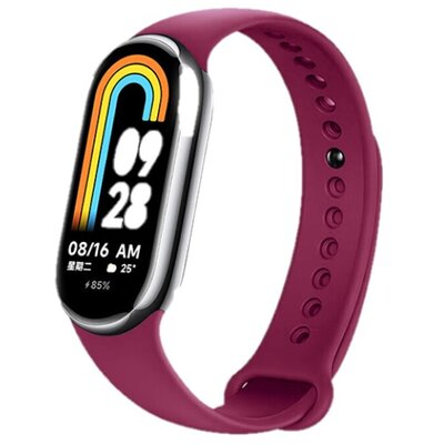 Pasek DEVIA Deluxe Sport do Xiaomi Mi Band 8 Bordowy