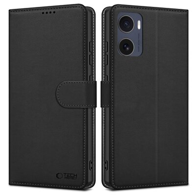 Etui TECH-PROTECT Wallet Motorola Moto G05/E15 Czarny (matowy)