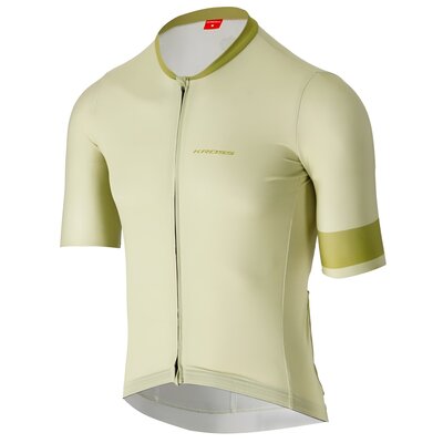 Koszulka rowerowa KROSS Gravel Vojago JRS (rozmiar XL) Beżowy