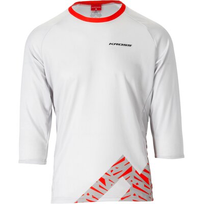 Koszulka rowerowa KROSS MTB Foret (rozmiar XL) Szaro-pomarańczowy