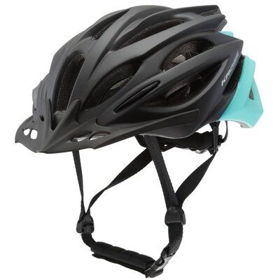 Kask rowerowy KROSS Vincitore Czarno-turkusowy MTB (rozmiar L)