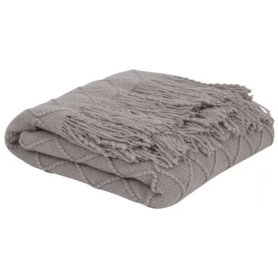 Koc MY HOME Alpaca 127 x 152 cm Szary