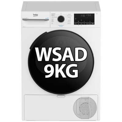 Suszarka BEKO b300 BM3T49230WPBDC 9kg Pompa ciepła SteamCure AquaWave GentleCare