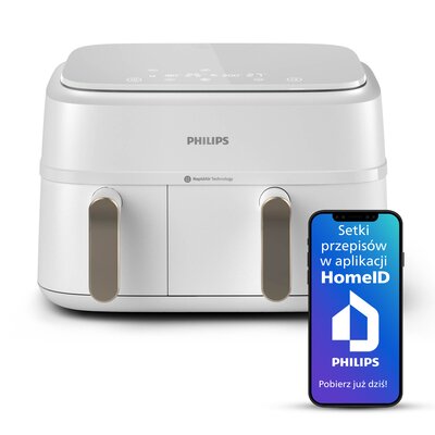 Air fryer Frytkownica beztłuszczowa PHILIPS Dual Basket NA353 10 9l 8 automatycznych programów