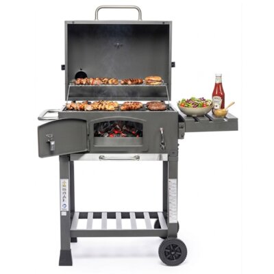Grill ogrodowy węglowy ACTIVA Angular 11245K Zamykany, żeliwny ruszt, termometr