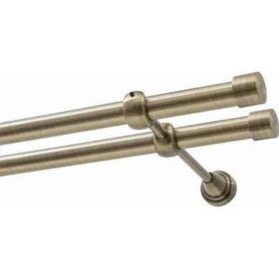 Karnisz DECASTYL Luna podwójny 160 cm Mosiądz antyczny