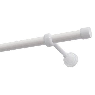 Karnisz DECASTYL Luna pojedynczy 240 cm Biały