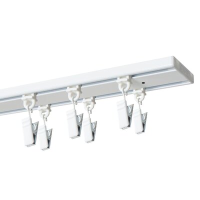 Szyna sufitowa DECASTYL z żabkami podwójna 300 cm Biały