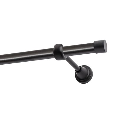 Karnisz DECASTYL Luna pojedynczy 480 cm Czarny