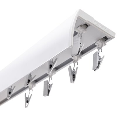 Szyna sufitowa DECASTYL podwójna z żabkami 250 cm Biały