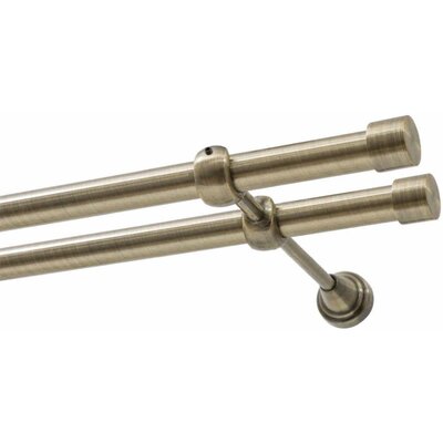 Karnisz DECASTYL Luna podwójny 320 cm Mosiądz antyczny