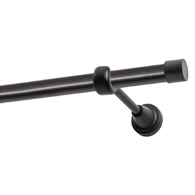 Karnisz DECASTYL Luna pojedynczy 160 cm Czarny