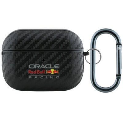 Etui na słuchawki RED BULL Carbon Logo do Apple AirPods 4 Czarny