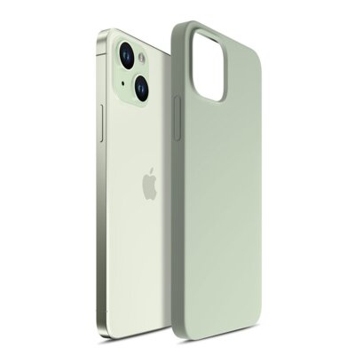 Etui 3MK Hardy Silicone MagCase do Apple iPhone 15 Plus Jasnozielony