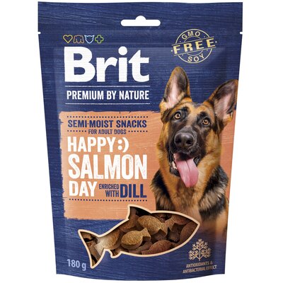 Przysmak dla psa BRIT Premium By Nature Happy Snacks Łosoś z koperkiem 180 g