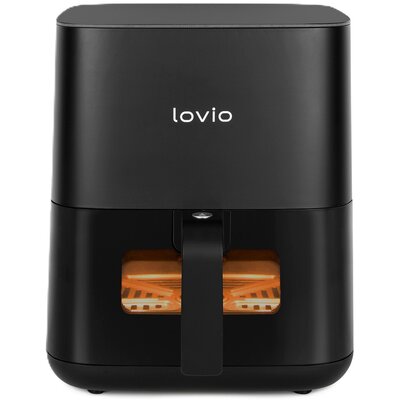Air Fryer Frytkownica beztłuszczowa LOVIO HOME PureFry LVAF001BK z okienkiem do obserwacji postępów gotowania