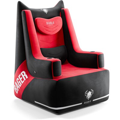 Fotel DIABLO CHAIRS X-Bager Czarno-Czerwony