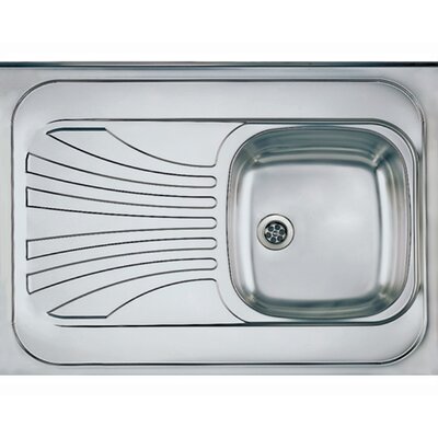 Zlewozmywak jednokomorowy z ociekaczem ALVEUS Primal 10 P 1009329KF Satynowy 60x80