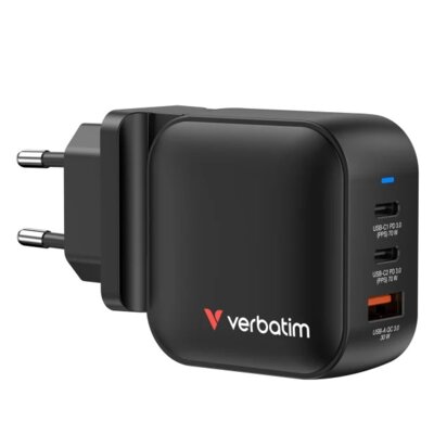 Ładowarka podróżna VERBATIM Gan charger 32229 70 W Szary