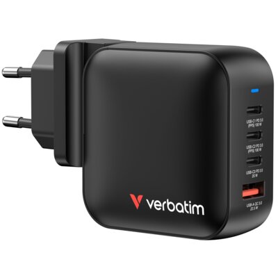 Ładowarka podróżna VERBATIM Gan charger 32231 100 W Szary