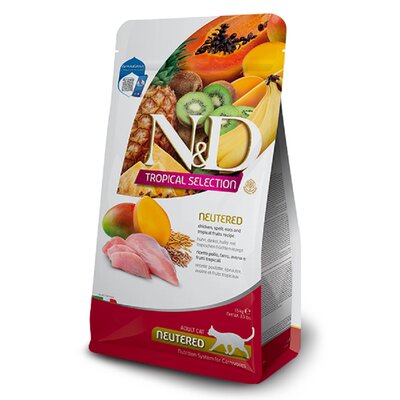 Karma dla kota FARMINA N&D Cat Tropical Selection Chicken Neutered Kurczak 300 g