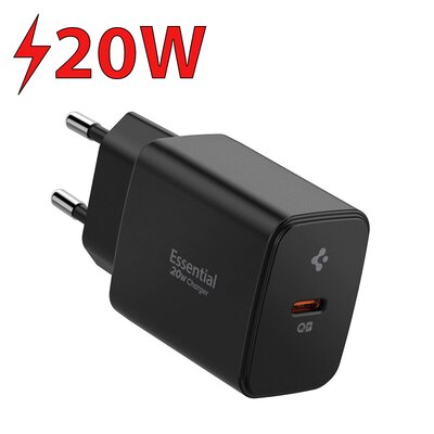 Ładowarka sieciowa SPIGEN Essential EE201EU 20W Czarny
