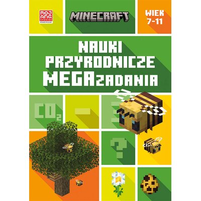 Książka z zadaniami Minecraft Nauki przyrodnicze Megazadania (miękka okładka)