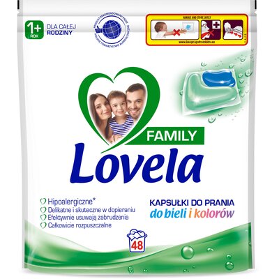 Kapsułki do prania LOVELA Family - 48 szt.