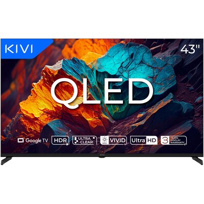 Telewizor KIVI 43U720QB 43" QLED 4K Google TV HDMI 2.1