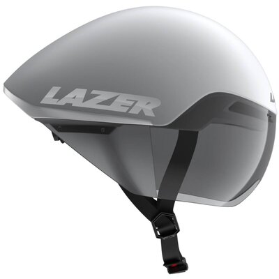Kask rowerowy LAZER Victor KinetiCore Biało-srebrny (rozmiar M)