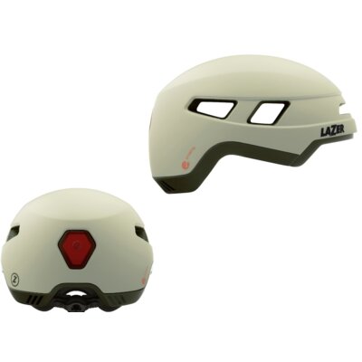 Kask rowerowy LAZER Urbanize NTA Beżowy mat Miejski z lampką (rozmiar M)