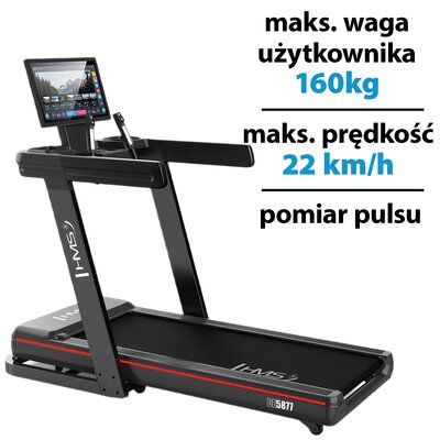 Bieżnia elektryczna HMS BE5877 3355W 22km/h