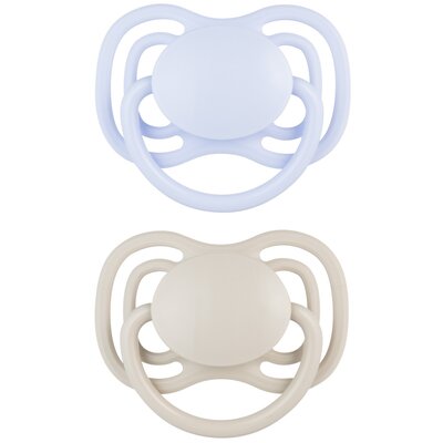 Smoczek CANPOL BABIES DentalAir 18 m+ Niebiesko-szary (2 sztuki)