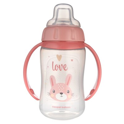 Butelka CANPOL BABIES Cute Animals 56/512 320 ml Różowy