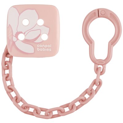 Łańcuszek do smoczka CANPOL BABIES Gold Różowy