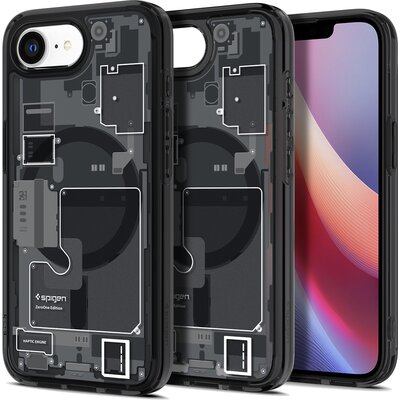 Etui SPIGEN Ultra Hybrid Mag MagSafe do Apple iPhone 16e Zero One Czarny