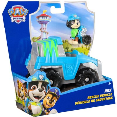 Pojazd SPIN MASTER Psi Patrol: Pojazd podstawowy Rex + figurka 6071216