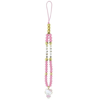 Zawieszka do telefonu HELLO KITTY Pearls and Beads Kitty Charm Różowy