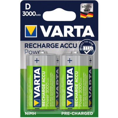 Akumulatorki D 3000 mAh VARTA (2 szt.)