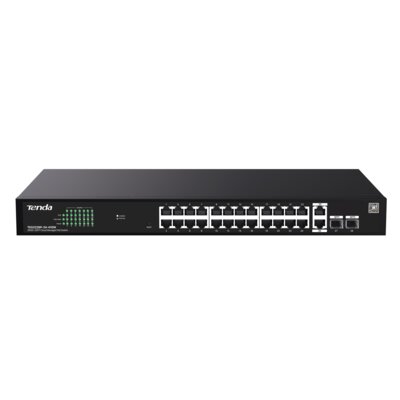 Switch TENDA TEG2228P-24-410W Gigabit Ethernet, 28 portów, Funkcja PoE, Zarządzalny