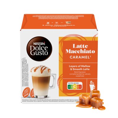 Kapsułki NESCAFE Latte Macchiato Caramel do ekspresu Nescafe Dolce Gusto