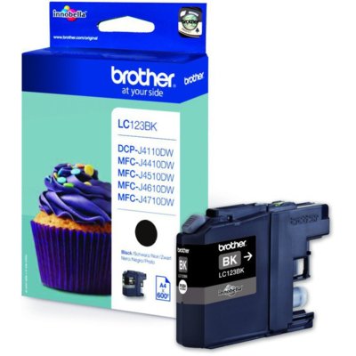 Tusz BROTHER Czarny 12.79 ml LC-123BK
