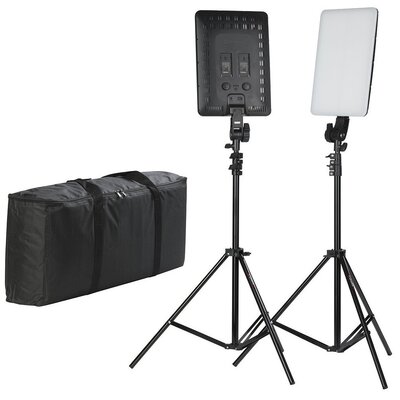 Zestaw dwóch paneli LED QUADRALITE Thea 450 Panel Kit ze statywami, 3200-5600K