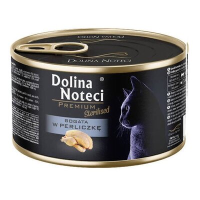 Karma dla kota DOLINA NOTECI Premium Sterilised Bogata w Perliczkę 185 g