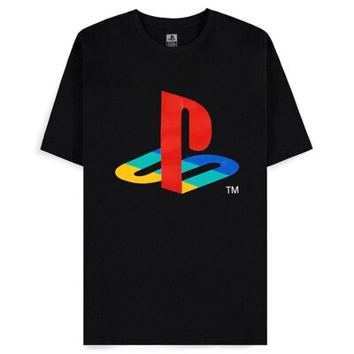 Koszulka DIFUZED PlayStation Logo Czarny (rozmiar L)