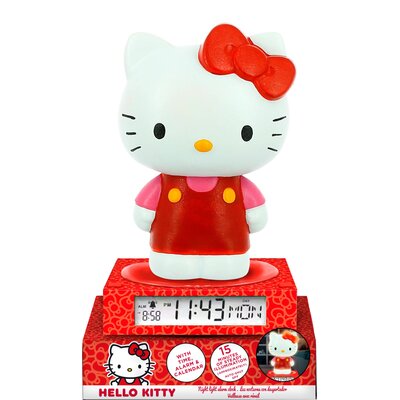 Zabawka budzik z lampką nocną KIDS EUROSWAN Hello Kitty 3D HK50198