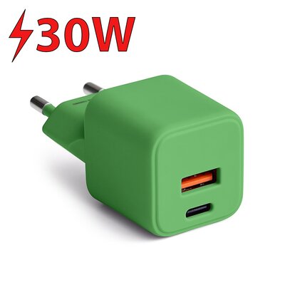 Ładowarka sieciowa COLORUM CLS30-AC-04 30W Zielony ładowarka do telefonu USB, USB-C