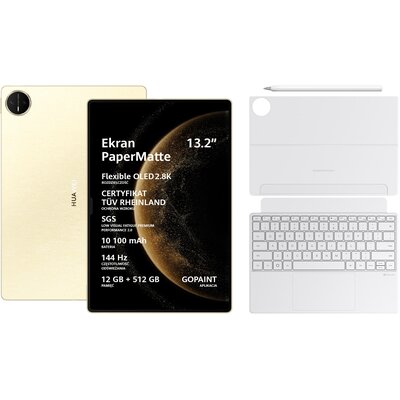 Tablet HUAWEI MatePad Pro 13.2" 12/512 GB Wi-Fi Złoty + Rysik + Klawiatura