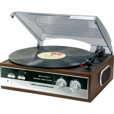 Gramofon SOUNDMASTER PL186H Brązowy
