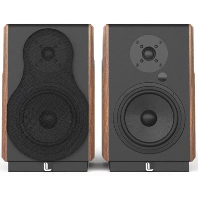 Aktywne Podstawkowe Kolumny głośnikowe LAUDBERG M1 Czarno-brązowy (2 szt.)